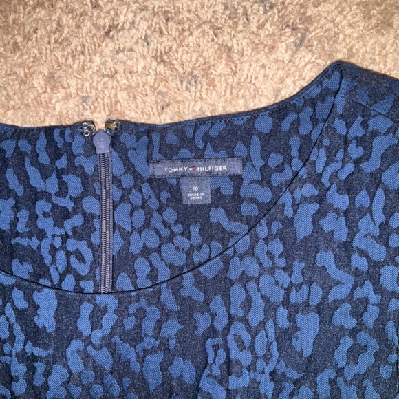 Tommy Hilfiger Sleeveless Navy Blue Animal Print Dress New Without Tags 🏷 - Picture 9 of 12